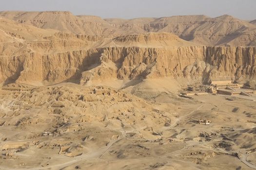 A bird's eye view of the ancient Egyptian sights and terrain