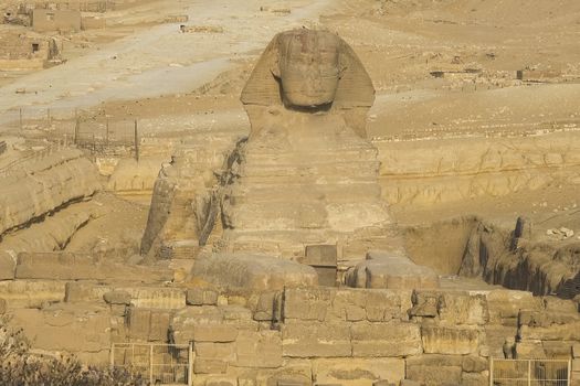 The Great Sphinx. Egyptian Sphinx. The seventh wonder of the world. Ancient megaliths