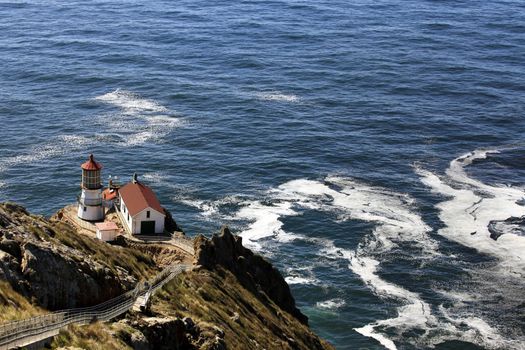 Point Reyes Lighthouse at sunny day