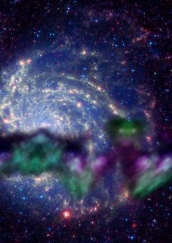 Star field in space a nebulae and a gas congestion. Elements of this image furnished by NASA.