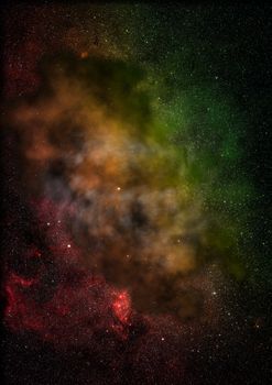 Star field in space a nebulae and a gas congestion. Elements of this image furnished by NASA.