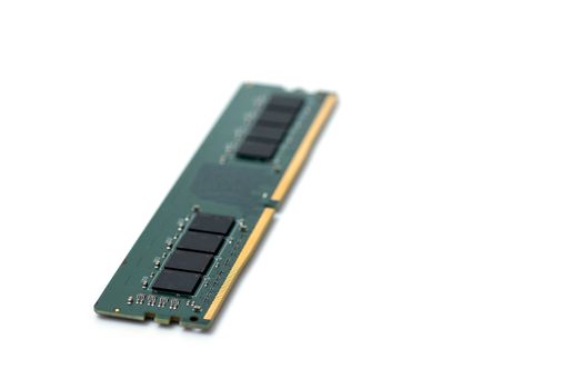 Computer ram on white background