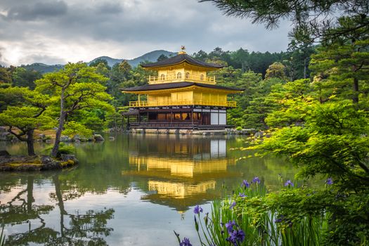 Kinkaku-ji golden temple pavilion in Kyoto, Japan