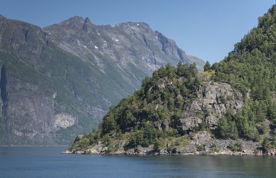 landmark the famous geiranger fjord n norway
