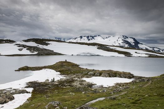 the famous County Road 55. Highest mountain road in Norway, part of National Tourist Route