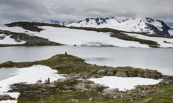 the famous County Road 55. Highest mountain road in Norway, part of National Tourist Route