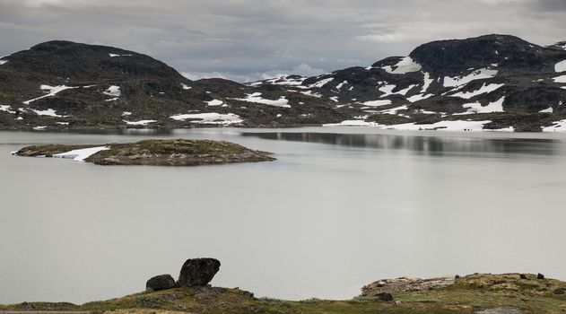 the famous County Road 55. Highest mountain road in Norway, part of National Tourist Route