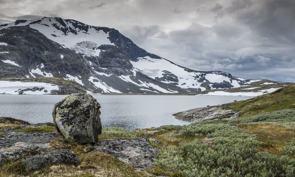 the famous County Road 55. Highest mountain road in Norway, part of National Tourist Route