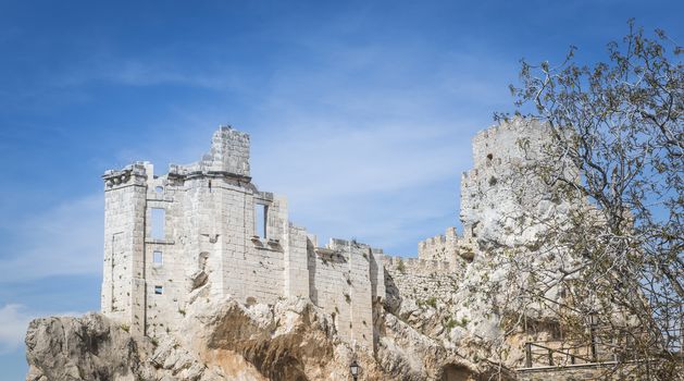 ruine of castle in zuheros in spain