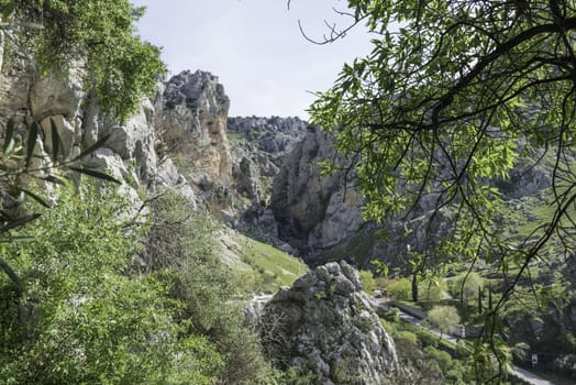 rocks and landscape in andalusia spain from the place zuheros