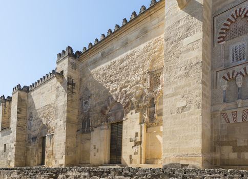 entrance of  the mezquita mosque in cordoba