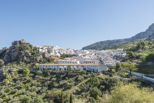 The Spanish village of zuheros in the mountains of Andalusia