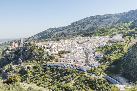 The Spanish village of zuheros in the mountains of Andalusia