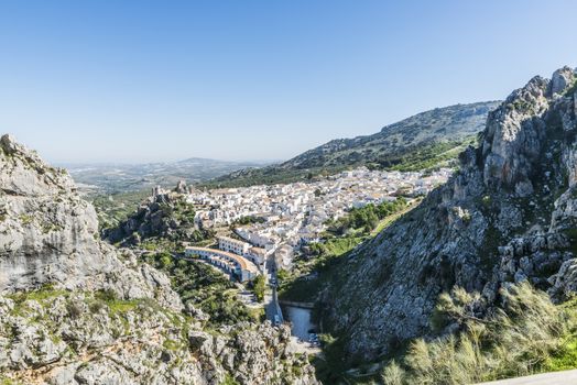 The Spanish village of zuheros in the mountains of Andalusia