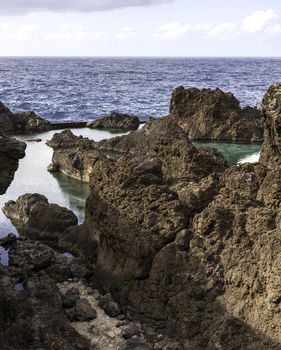 Natural pools in Porto Moniz, Madeira, Portugal