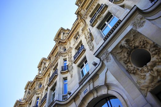 Parisian apartment building in Paris, France