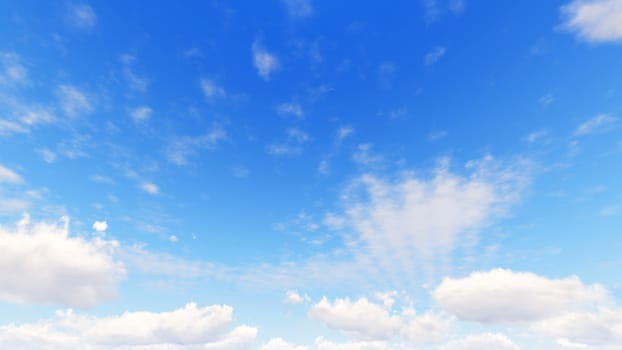 Cloudy blue sky abstract background, blue sky background with tiny clouds, 3d illustration