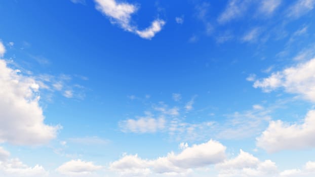 Cloudy blue sky abstract background, blue sky background with tiny clouds, 3d illustration