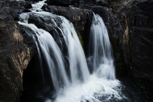 The Gorge waterfall and creek in Heifer Station, New South Wales.