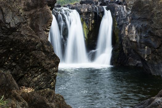 The Gorge waterfall and creek in Heifer Station, New South Wales.