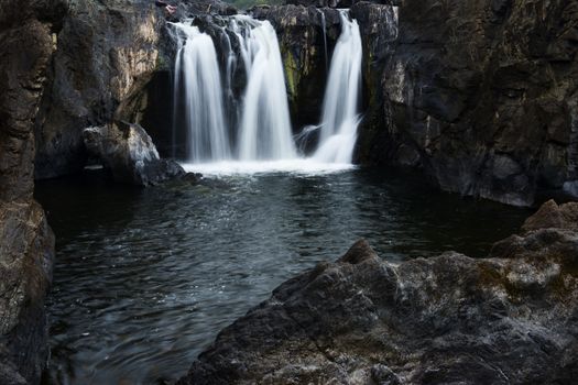 The Gorge waterfall and creek in Heifer Station, New South Wales.