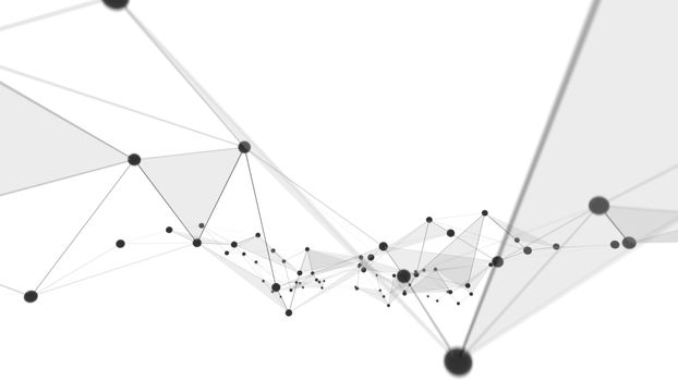 Concept of Network or Internet Communication. 3d illustration. White background