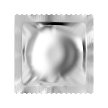 Condom isolated on white background