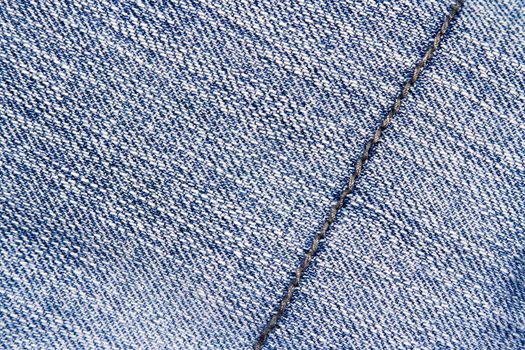 Blue jeans texture background and seam for text area