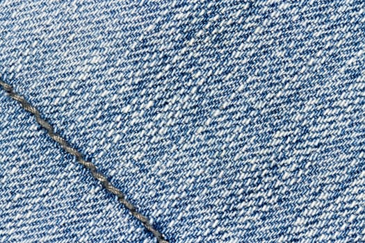 Blue jeans texture background and seam for text area