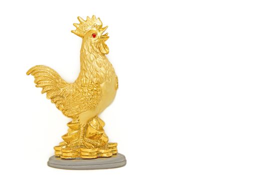 Statue cock a symbol of auspiciousness of 2017