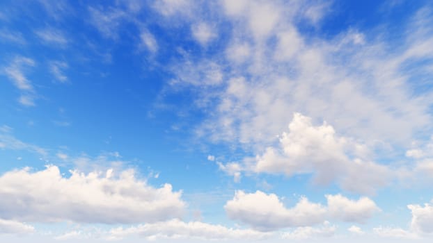 Cloudy blue sky abstract background, blue sky background with tiny clouds, 3d illustration