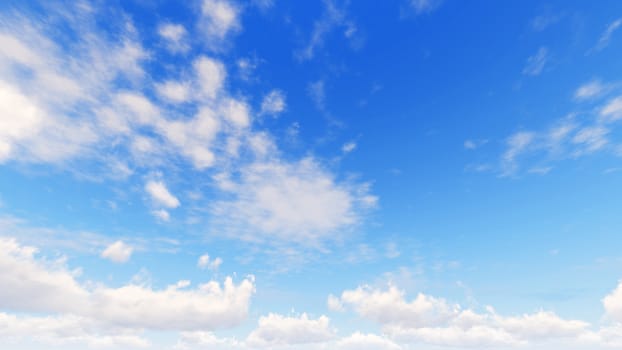 Cloudy blue sky abstract background, blue sky background with tiny clouds, 3d illustration