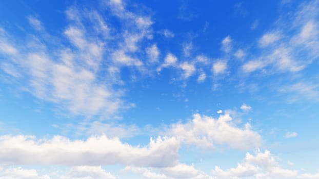 Cloudy blue sky abstract background, blue sky background with tiny clouds, 3d illustration