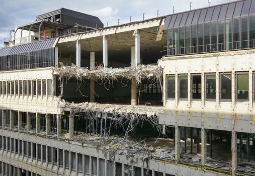 Topic destruction, teardown of an office building