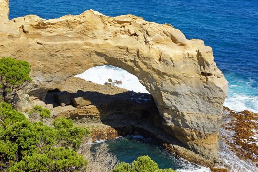 Landscape along the Great Ocean Road, Port Campbell National Park, Victoria, Australia