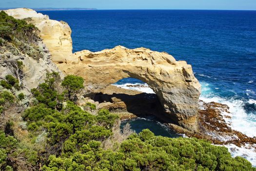 Landscape along the Great Ocean Road, Port Campbell National Park, Victoria, Australia