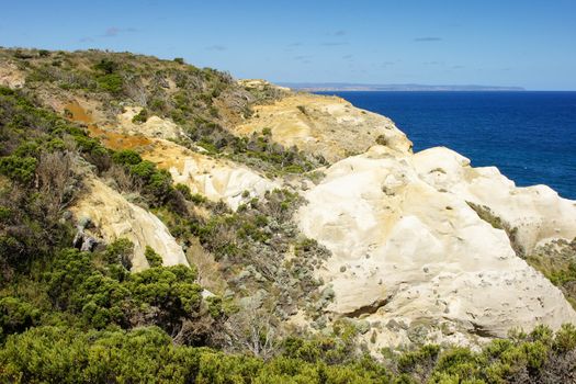 Landscape along the Great Ocean Road, Port Campbell National Park, Victoria, Australia