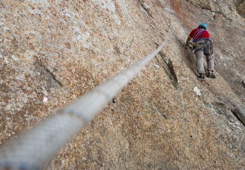 rock climbing and fighting