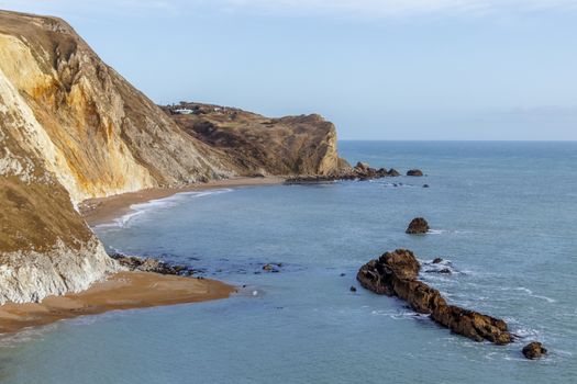 View of the Jurassic Coastline in Dorset