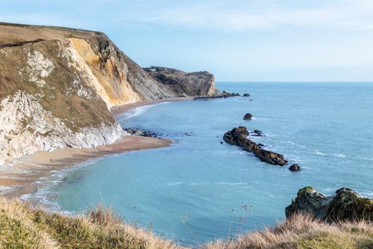 View of the Jurassic Coastline in Dorset