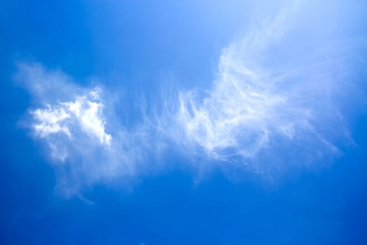 Light cloud with blue sky