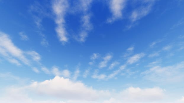 Cloudy blue sky abstract background, blue sky background with tiny clouds, 3d illustration