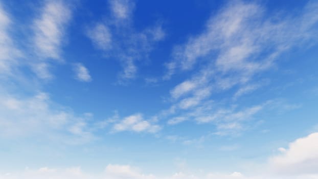 Cloudy blue sky abstract background, blue sky background with tiny clouds, 3d illustration