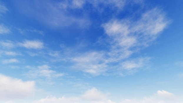 Cloudy blue sky abstract background, blue sky background with tiny clouds, 3d illustration