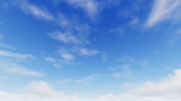 Cloudy blue sky abstract background, blue sky background with tiny clouds, 3d illustration