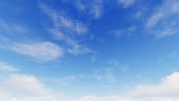 Cloudy blue sky abstract background, blue sky background with tiny clouds, 3d illustration