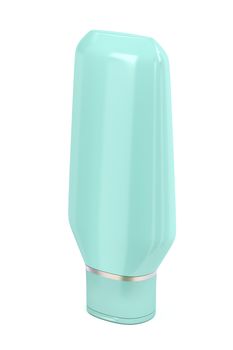 Shampoo bottle on white background, 3D illustration