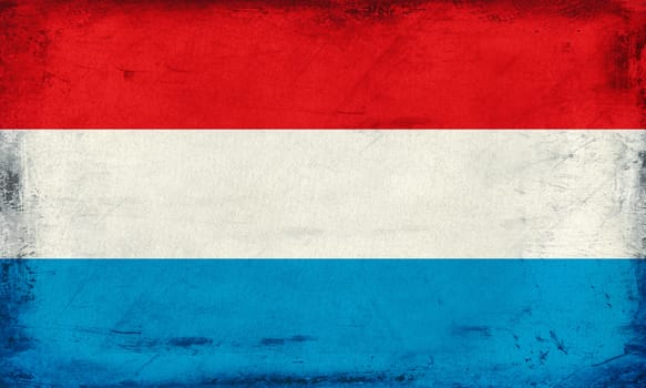 Vintage national flag of Luxembourg background