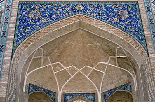 Arch portal of a mosque in Tashkent, Uzbekistan