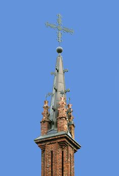 Top of St. Anna's Church in Vilnius, Lithuania
